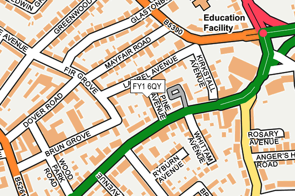 FY1 6QY map - OS OpenMap – Local (Ordnance Survey)
