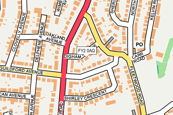 FY2 0AQ map - OS OpenMap – Local (Ordnance Survey) FY2 0AQ map - OS OpenMap – Local (Ordnance Survey)