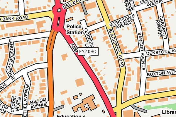 FY2 0HQ map - OS OpenMap – Local (Ordnance Survey) FY2 0HQ map - OS OpenMap – Local (Ordnance Survey)
