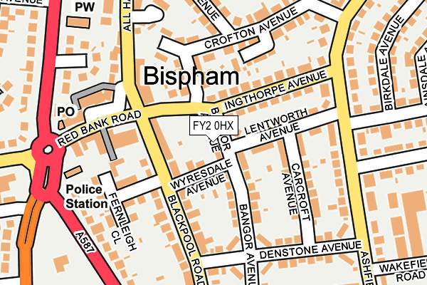 FY2 0HX map - OS OpenMap – Local (Ordnance Survey) FY2 0HX map - OS OpenMap – Local (Ordnance Survey)