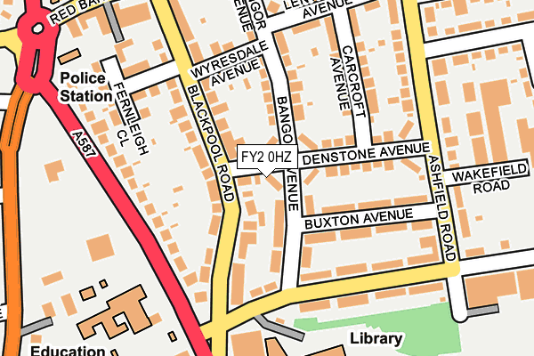 FY2 0HZ map - OS OpenMap – Local (Ordnance Survey) FY2 0HZ map - OS OpenMap – Local (Ordnance Survey)