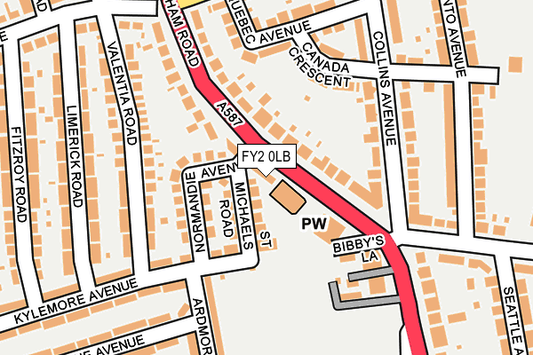 FY2 0LB map - OS OpenMap – Local (Ordnance Survey) FY2 0LB map - OS OpenMap – Local (Ordnance Survey)