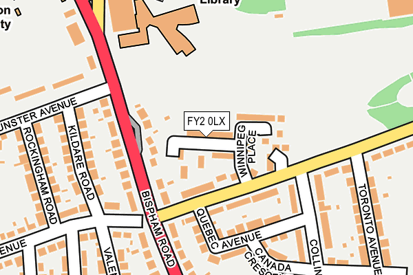 FY2 0LX map - OS OpenMap – Local (Ordnance Survey)