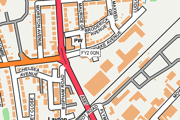 FY2 0QN map - OS OpenMap – Local (Ordnance Survey) FY2 0QN map - OS OpenMap – Local (Ordnance Survey)