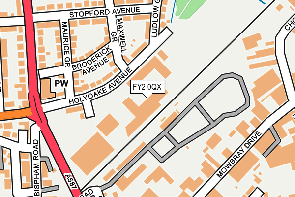 FY2 0QX map - OS OpenMap – Local (Ordnance Survey) FY2 0QX map - OS OpenMap – Local (Ordnance Survey)