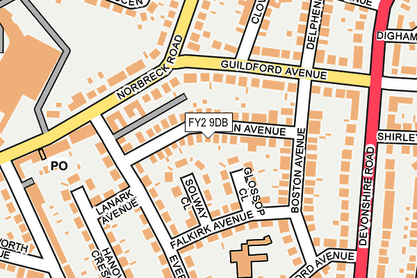 FY2 9DB map - OS OpenMap – Local (Ordnance Survey) FY2 9DB map - OS OpenMap – Local (Ordnance Survey)