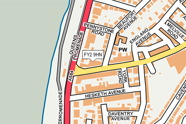 FY2 9HN map - OS OpenMap – Local (Ordnance Survey) FY2 9HN map - OS OpenMap – Local (Ordnance Survey)
