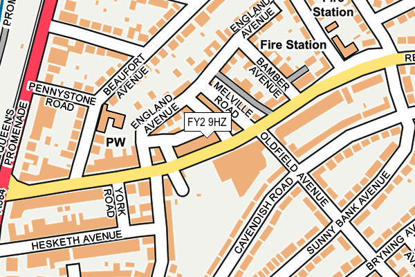 FY2 9HZ map - OS OpenMap – Local (Ordnance Survey) FY2 9HZ map - OS OpenMap – Local (Ordnance Survey)