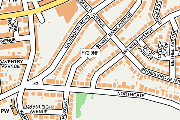 FY2 9NF map - OS OpenMap – Local (Ordnance Survey) FY2 9NF map - OS OpenMap – Local (Ordnance Survey)