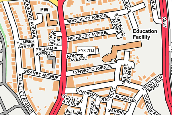 FY3 7DJ map - OS OpenMap – Local (Ordnance Survey) FY3 7DJ map - OS OpenMap – Local (Ordnance Survey)