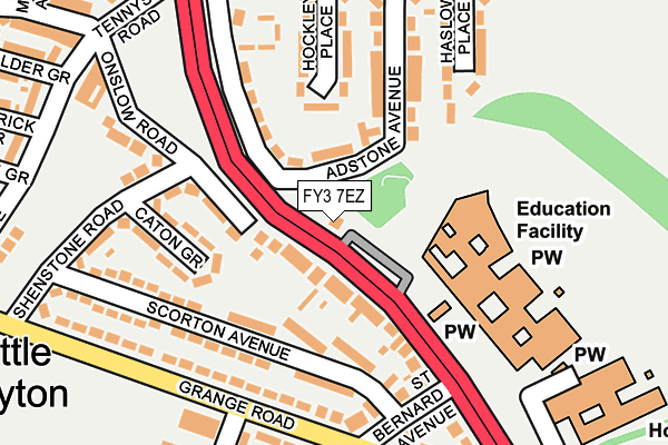 FY3 7EZ map - OS OpenMap – Local (Ordnance Survey) FY3 7EZ map - OS OpenMap – Local (Ordnance Survey)