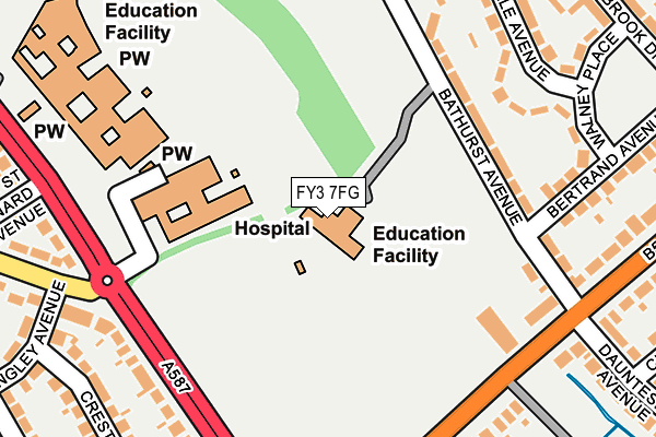 FY3 7FG map - OS OpenMap – Local (Ordnance Survey) FY3 7FG map - OS OpenMap – Local (Ordnance Survey)