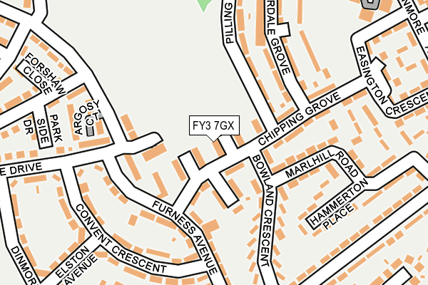 FY3 7GX map - OS OpenMap – Local (Ordnance Survey) FY3 7GX map - OS OpenMap – Local (Ordnance Survey)