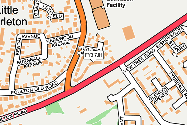 FY3 7JH map - OS OpenMap – Local (Ordnance Survey) FY3 7JH map - OS OpenMap – Local (Ordnance Survey)