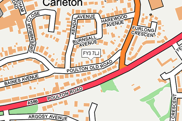 FY3 7LJ map - OS OpenMap – Local (Ordnance Survey) FY3 7LJ map - OS OpenMap – Local (Ordnance Survey)