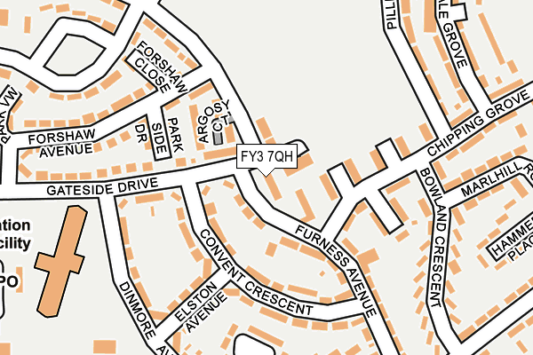 FY3 7QH map - OS OpenMap – Local (Ordnance Survey) FY3 7QH map - OS OpenMap – Local (Ordnance Survey)