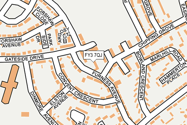 FY3 7QJ map - OS OpenMap – Local (Ordnance Survey) FY3 7QJ map - OS OpenMap – Local (Ordnance Survey)