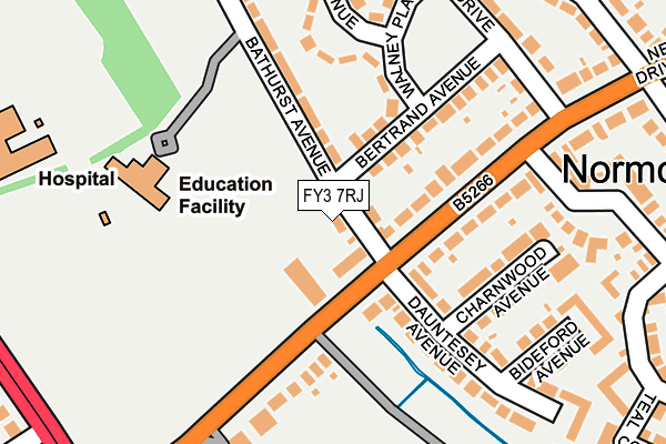 FY3 7RJ map - OS OpenMap – Local (Ordnance Survey) FY3 7RJ map - OS OpenMap – Local (Ordnance Survey)