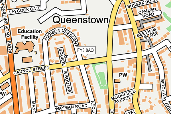 FY3 8AQ map - OS OpenMap – Local (Ordnance Survey) FY3 8AQ map - OS OpenMap – Local (Ordnance Survey)