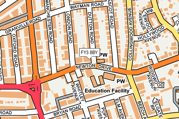 FY3 8BY map - OS OpenMap – Local (Ordnance Survey) FY3 8BY map - OS OpenMap – Local (Ordnance Survey)