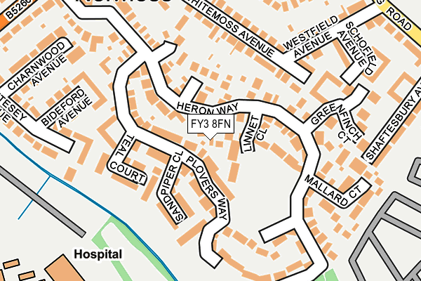 FY3 8FN map - OS OpenMap – Local (Ordnance Survey) FY3 8FN map - OS OpenMap – Local (Ordnance Survey)
