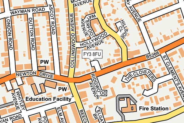FY3 8FU map - OS OpenMap – Local (Ordnance Survey) FY3 8FU map - OS OpenMap – Local (Ordnance Survey)