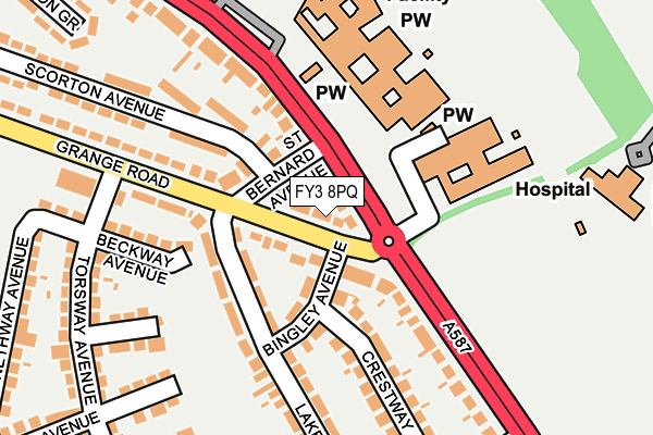 FY3 8PQ map - OS OpenMap – Local (Ordnance Survey) FY3 8PQ map - OS OpenMap – Local (Ordnance Survey)
