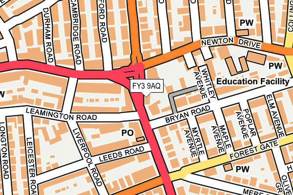 FY3 9AQ map - OS OpenMap – Local (Ordnance Survey) FY3 9AQ map - OS OpenMap – Local (Ordnance Survey)