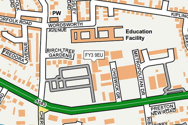 FY3 9EU map - OS OpenMap – Local (Ordnance Survey) FY3 9EU map - OS OpenMap – Local (Ordnance Survey)