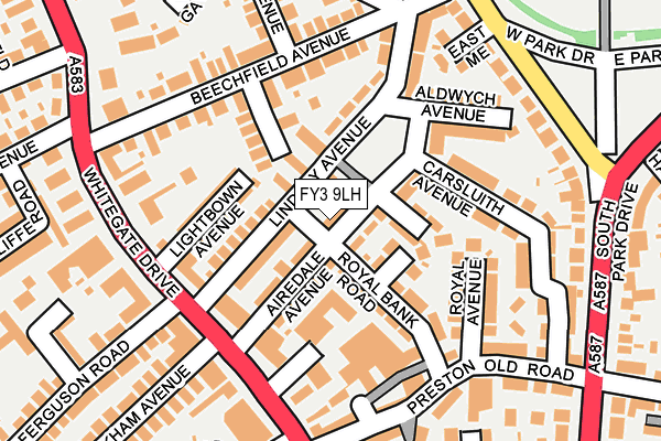 FY3 9LH map - OS OpenMap – Local (Ordnance Survey) FY3 9LH map - OS OpenMap – Local (Ordnance Survey)