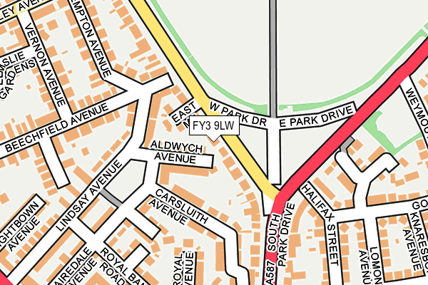 FY3 9LW map - OS OpenMap – Local (Ordnance Survey) FY3 9LW map - OS OpenMap – Local (Ordnance Survey)