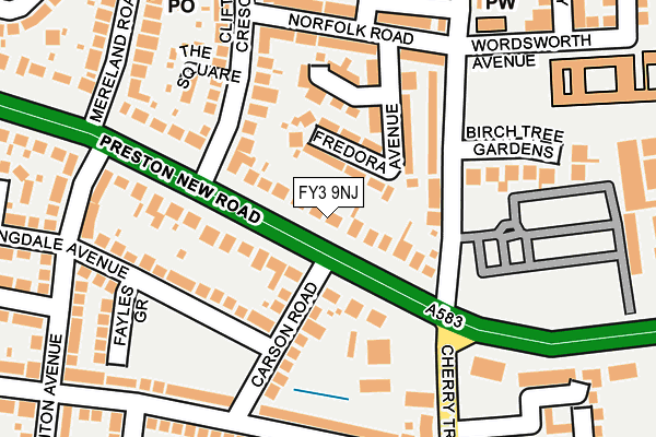 FY3 9NJ map - OS OpenMap – Local (Ordnance Survey) FY3 9NJ map - OS OpenMap – Local (Ordnance Survey)