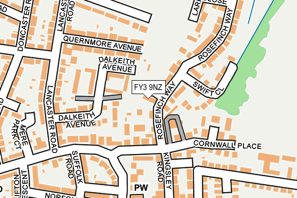 FY3 9NZ map - OS OpenMap – Local (Ordnance Survey) FY3 9NZ map - OS OpenMap – Local (Ordnance Survey)