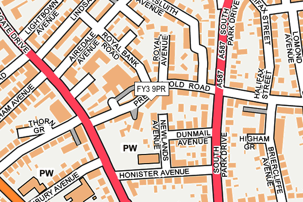 FY3 9PR map - OS OpenMap – Local (Ordnance Survey) FY3 9PR map - OS OpenMap – Local (Ordnance Survey)
