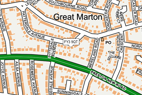 FY3 9QT map - OS OpenMap – Local (Ordnance Survey) FY3 9QT map - OS OpenMap – Local (Ordnance Survey)