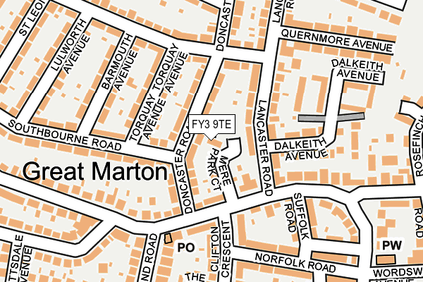 FY3 9TE map - OS OpenMap – Local (Ordnance Survey) FY3 9TE map - OS OpenMap – Local (Ordnance Survey)