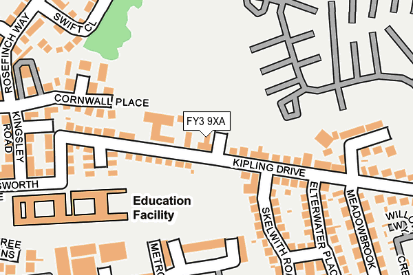 FY3 9XA map - OS OpenMap – Local (Ordnance Survey) FY3 9XA map - OS OpenMap – Local (Ordnance Survey)