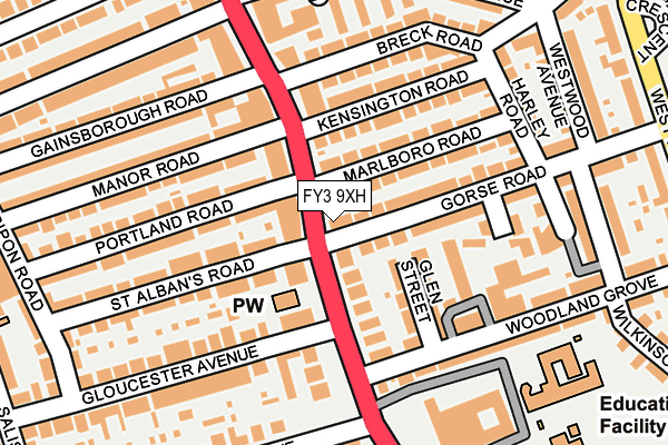 FY3 9XH map - OS OpenMap – Local (Ordnance Survey) FY3 9XH map - OS OpenMap – Local (Ordnance Survey)
