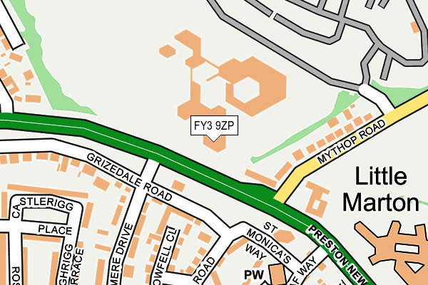 FY3 9ZP map - OS OpenMap – Local (Ordnance Survey) FY3 9ZP map - OS OpenMap – Local (Ordnance Survey)