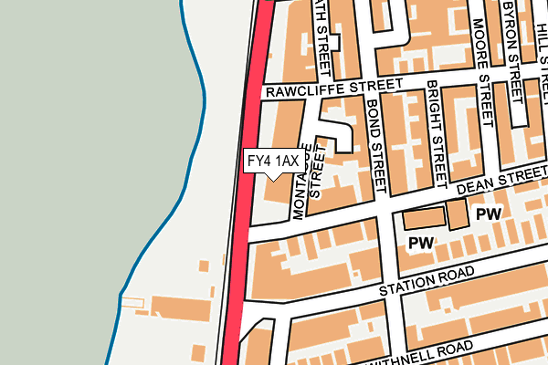 FY4 1AX map - OS OpenMap – Local (Ordnance Survey) FY4 1AX map - OS OpenMap – Local (Ordnance Survey)