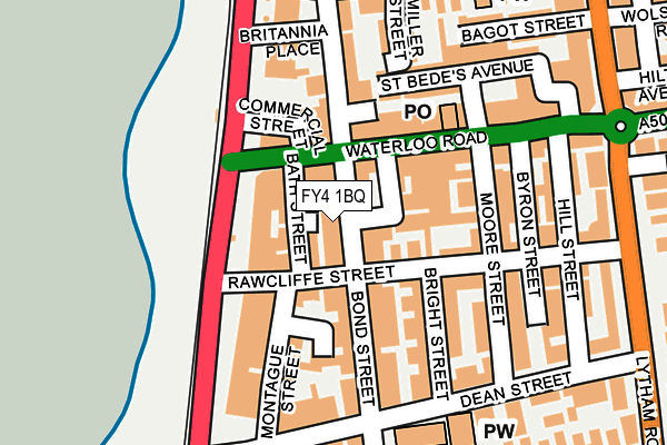 FY4 1BQ map - OS OpenMap – Local (Ordnance Survey) FY4 1BQ map - OS OpenMap – Local (Ordnance Survey)