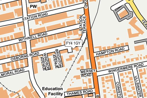 FY4 1GY map - OS OpenMap – Local (Ordnance Survey) FY4 1GY map - OS OpenMap – Local (Ordnance Survey)