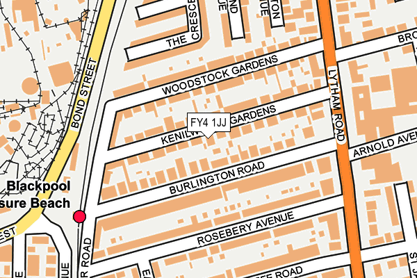 FY4 1JJ map - OS OpenMap – Local (Ordnance Survey)