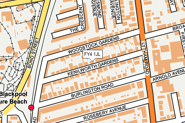 FY4 1JL map - OS OpenMap – Local (Ordnance Survey) FY4 1JL map - OS OpenMap – Local (Ordnance Survey)