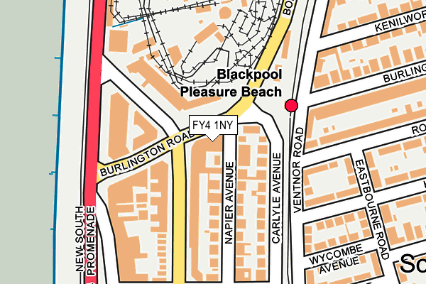 FY4 1NY map - OS OpenMap – Local (Ordnance Survey)