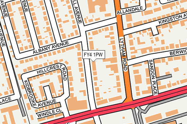 FY4 1PW map - OS OpenMap – Local (Ordnance Survey) FY4 1PW map - OS OpenMap – Local (Ordnance Survey)