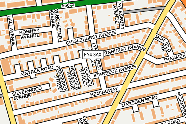 FY4 3AX map - OS OpenMap – Local (Ordnance Survey) FY4 3AX map - OS OpenMap – Local (Ordnance Survey)