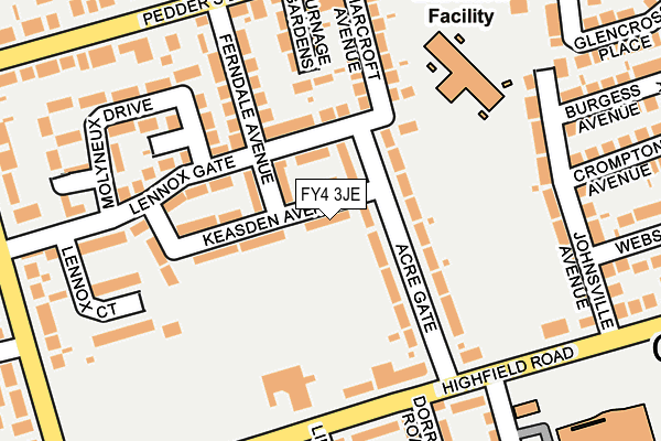 FY4 3JE map - OS OpenMap – Local (Ordnance Survey) FY4 3JE map - OS OpenMap – Local (Ordnance Survey)