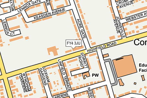 FY4 3JU map - OS OpenMap – Local (Ordnance Survey) FY4 3JU map - OS OpenMap – Local (Ordnance Survey)