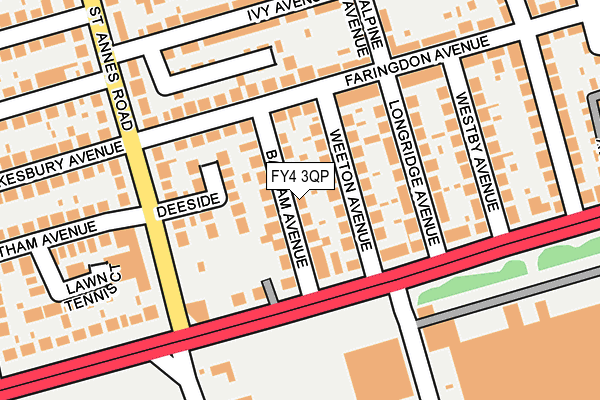 FY4 3QP map - OS OpenMap – Local (Ordnance Survey) FY4 3QP map - OS OpenMap – Local (Ordnance Survey)